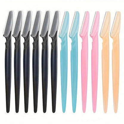 3/5/6/12/24Pcs Multifunction Eyebrow Razor Kit - Precise Trimming,
