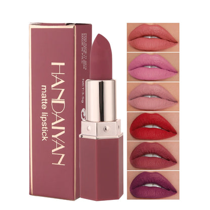 1pc matte lipstick, non easy to stick cup, non fading, matte,