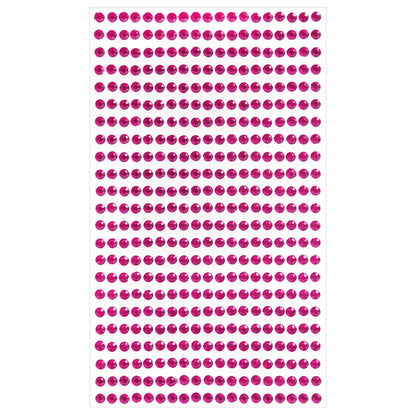 4mm Colorful Face Makeup Jewels Acrylic Temporary Tattoo Self Adhesive