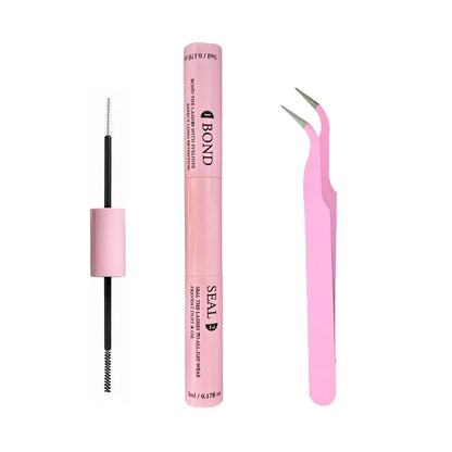 Segmented Individual False Lashes with Dual-Ended Lash Glue -