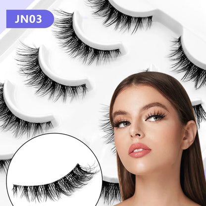 Veltrinay Cat Eye Lashes Soft Natural Faux Mink Eyelashes Fake Lashes
