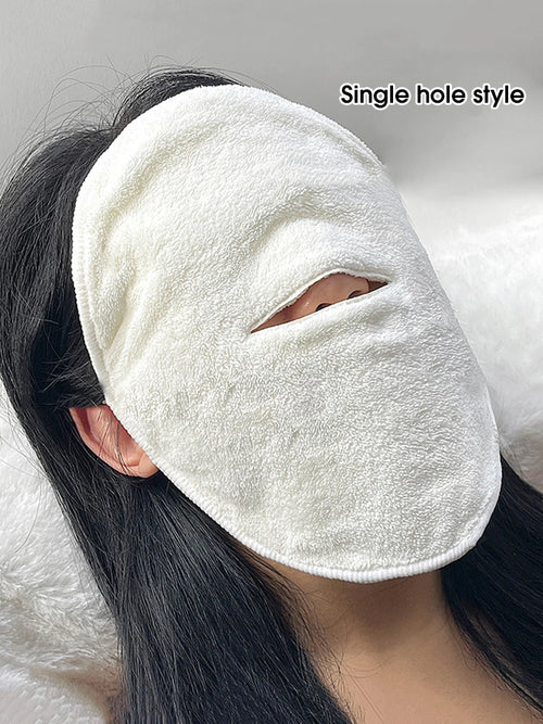 Hot compress towel hanging ear soft skin-friendly steam heating cold