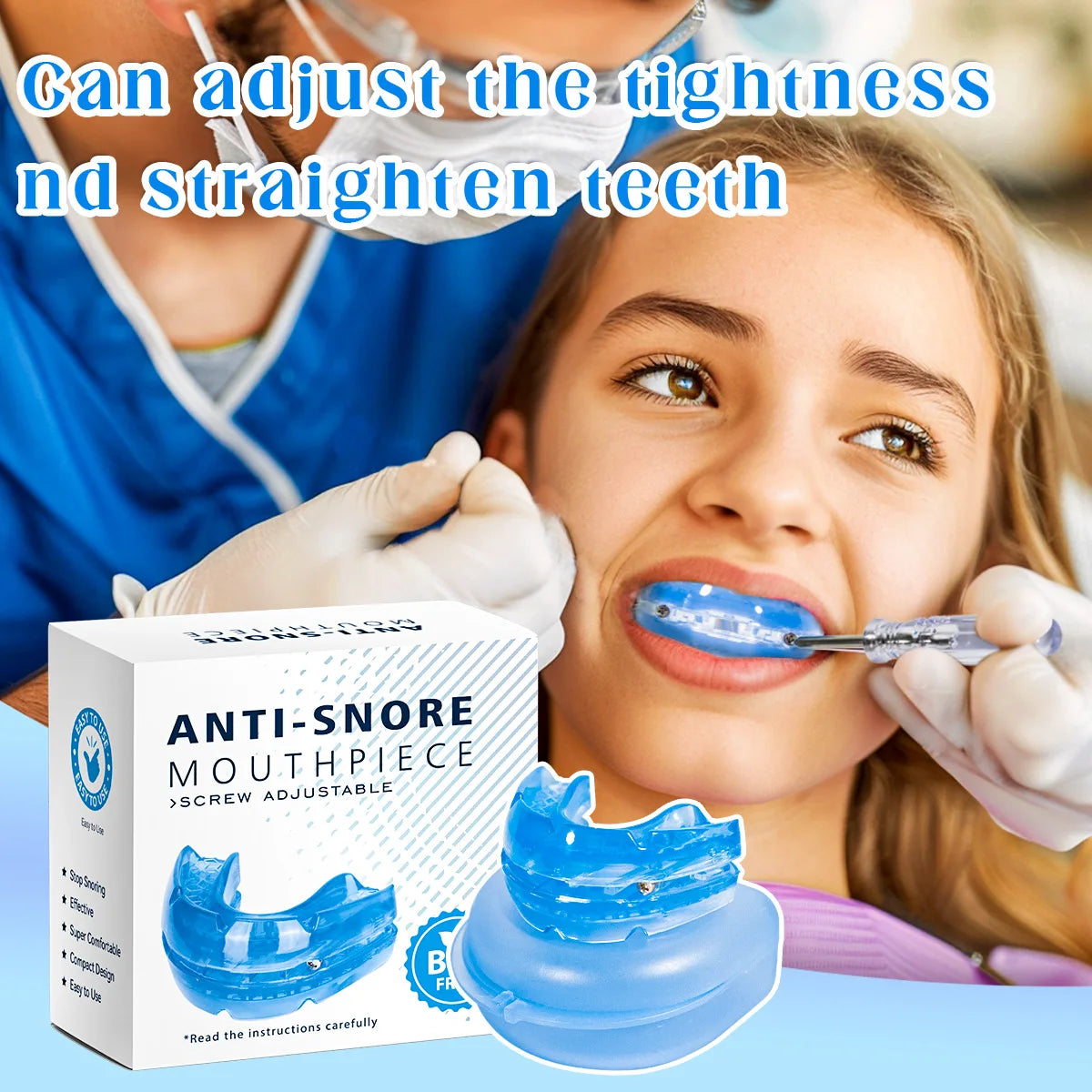 Anti Snoring Mouth Guard Adjustable Anti-Snoring Mouthpiece Sleeping