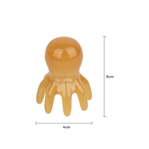 Octopus Massage Comb Resin Head Meridian Scraping Scalp Massage Brush