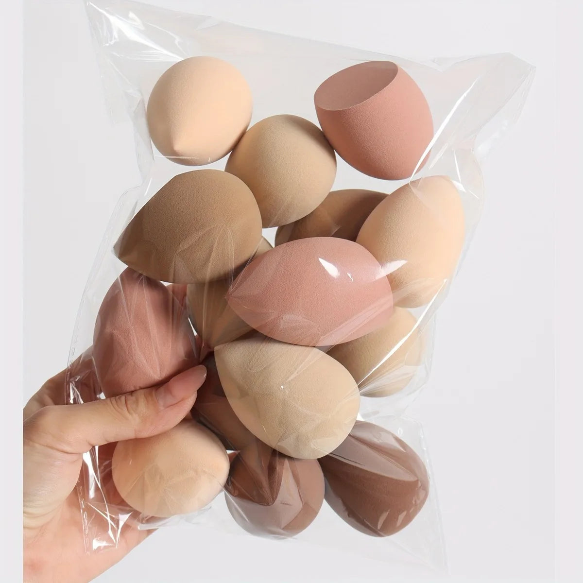 5-10PCS Ombre Makeup Sponge Set - Vegan Dual Use for Liquid/Powder |