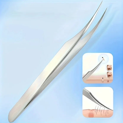 Stainless Steel Precision Pointed Tweezers, Beauty Makeup Eyebrow