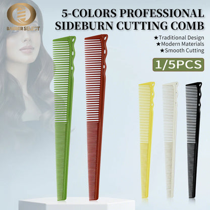 1/5PCS Barber Side Corners Fade Combs Pro Tapered Haircut Combs For