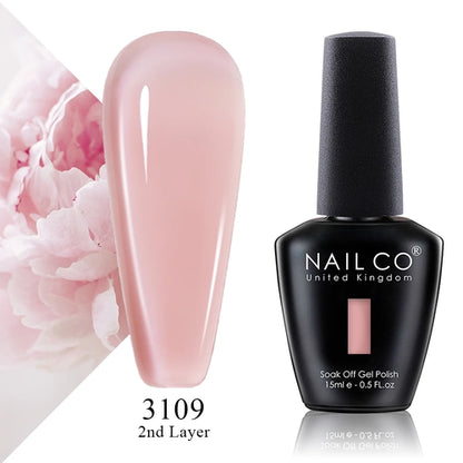 NAILCO 15ml Translucent Color Gel Nail Polish Vernis Semi Permanent UV