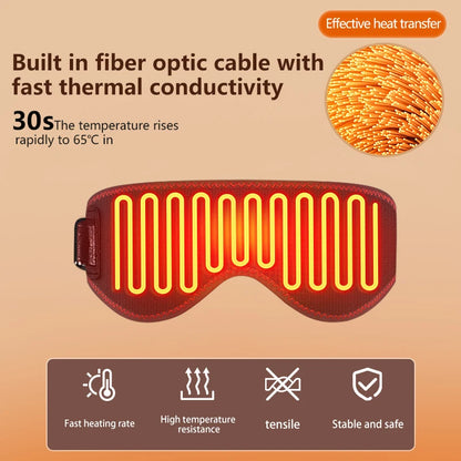 Portable Electric Heated Eye Massager USB-Powered Winter Warm Eye Mask
