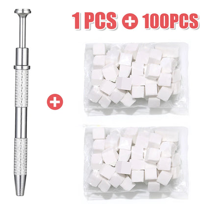 LINMANDA 200/50PCS Nail Sponge Sponge with Grab Pen and Sponge Grab
