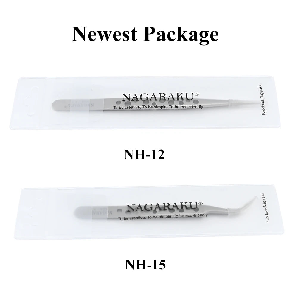 NAGARAKU Makeup Eyelashes 2pcs set N-01 N-02  Eyelashes Tweezers NH-12