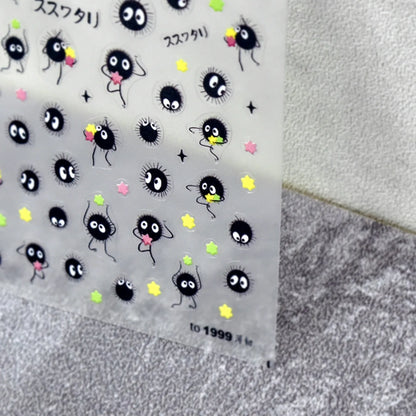 1 piece of Red Cliff character cute anime cartoon nail sticker Kawii