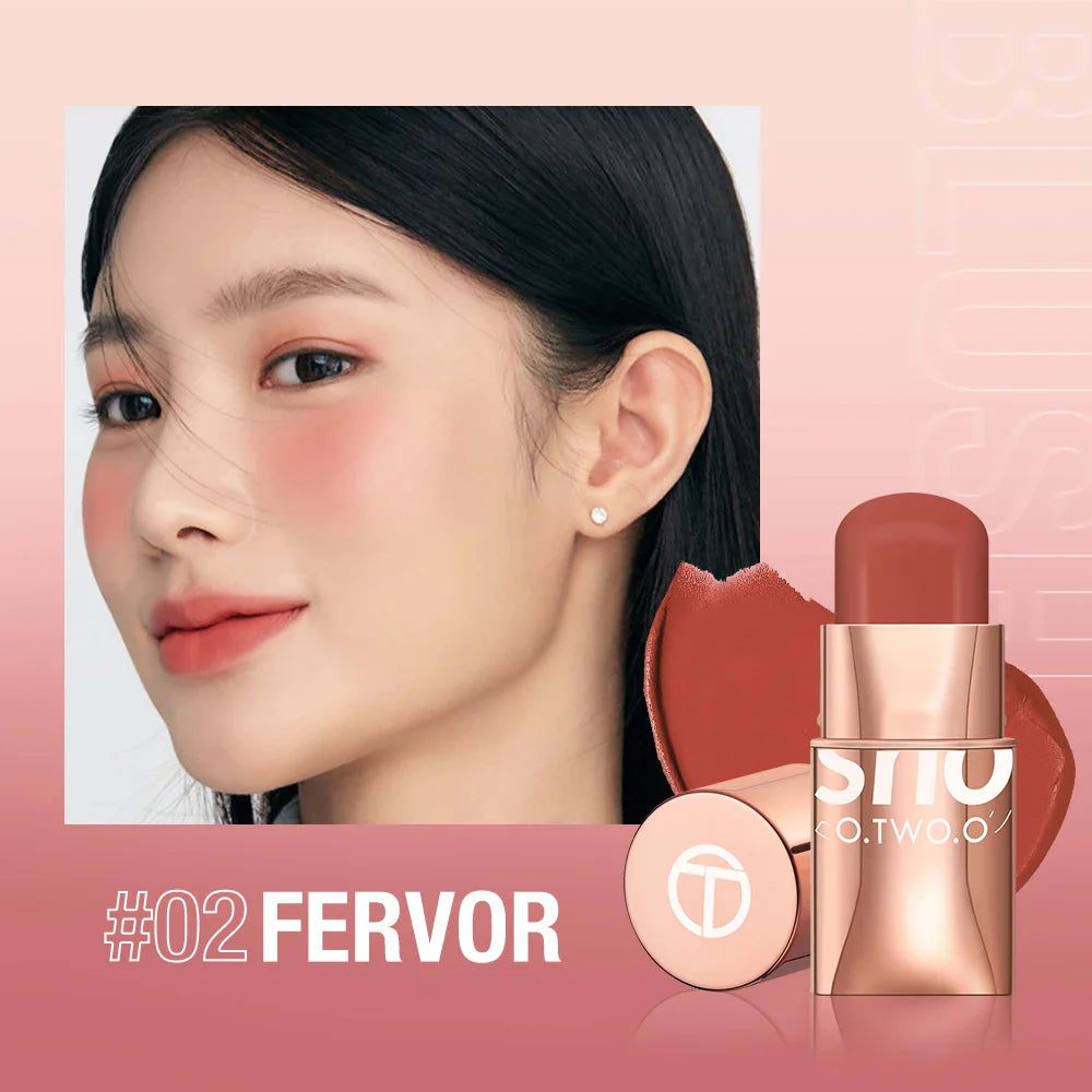 O.TWO.O Lipstick Blush Stick 3-in-1 Eyes Cheek and Lip Tint Buildable Waterproof