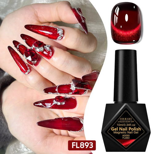 10ml Red Wine Magnetic Nai Gel Polish DIY Manicure Nail Art Varnish