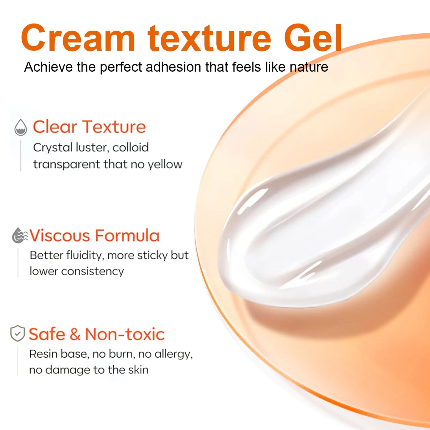 15mL Gel Nail Glue for Rhinestones for Nails Super Adhesive NO Wipe
