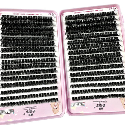 570/640pcs Individul Claster Eyeash Thick & Fluffy Extension 30D/100D
