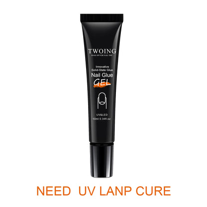 Solid Nail Glue Nail Tips Gel for Press On Nails,Super Strong Acrylic