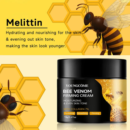 Premium Bee Venom Cream for Face & Neck - Collagen Boost, Skin