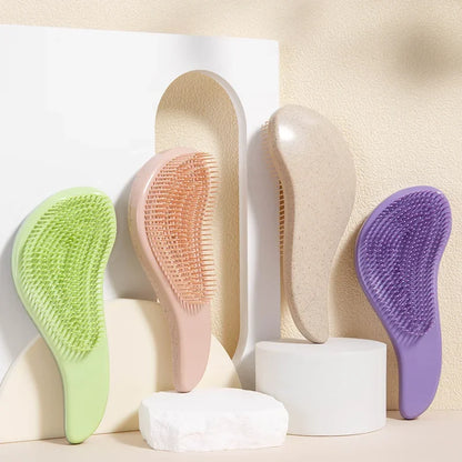 1pcs Magic Detangling Hairbrush Soft Wheat Straw Scalp Massage Comb