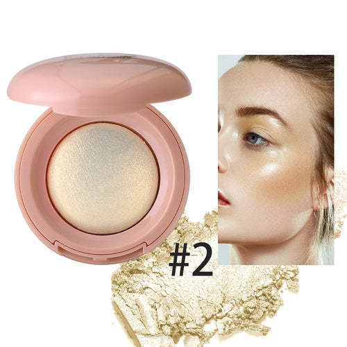 Long-lasting waterproof fine shimmer highlighter, natural glossy