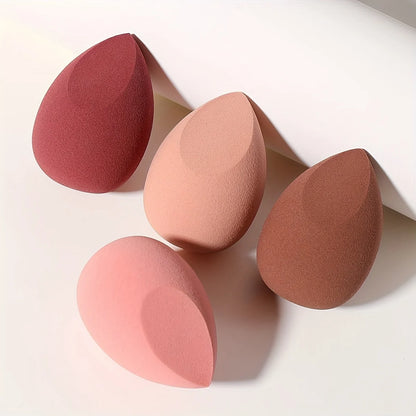 4 cosmetic sponge sets, cosmetic egg, dry and wet, cosmetic sponge for