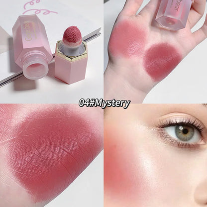 Gege Bear Liquid Blush Cream 6 Colors Smooth Velvet Matte Pink Blusher