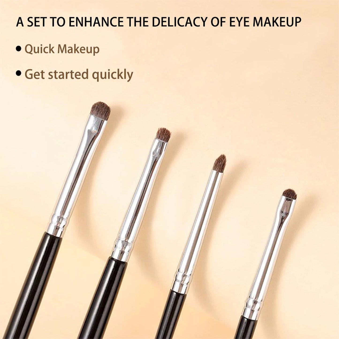 4 pieces of eyeshadow blending brushes, eye shadow brushes with