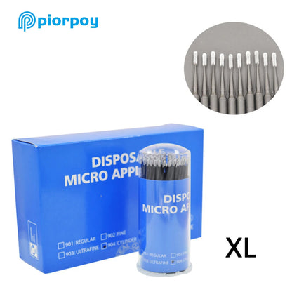 PIORPOY 100Pcs Dental Micro Brush Bottle Dental Disposable Micro