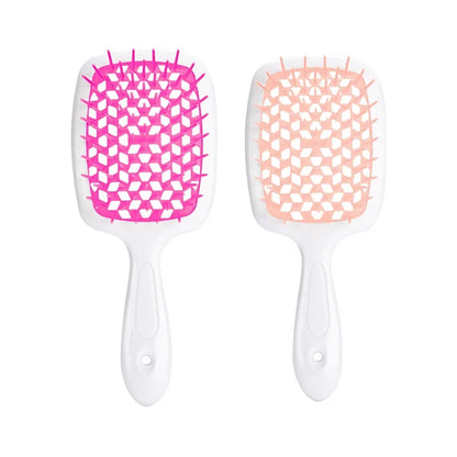 2pc Hair Comb Set Anti Static Scalp Massage Wet Dry Comb Demelante