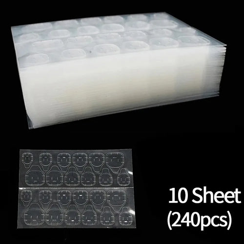 Double Side Nail Jelly Glue Transparent False Nail Art Adhesive Tape