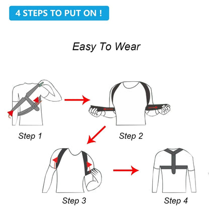 Back Posture Correction Belt Hunchback Corrector Adult Men and Women