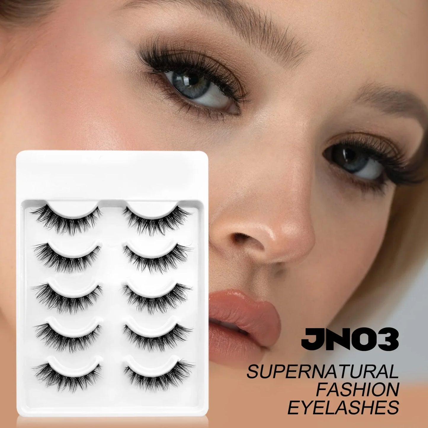 Veltrinay Cat Eye Lashes Soft Natural Faux Mink Eyelashes Fake Lashes
