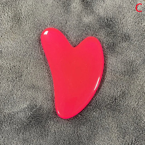 Natural Resin Jade Stone Gua Sha Gouache Scraper Massager for Face