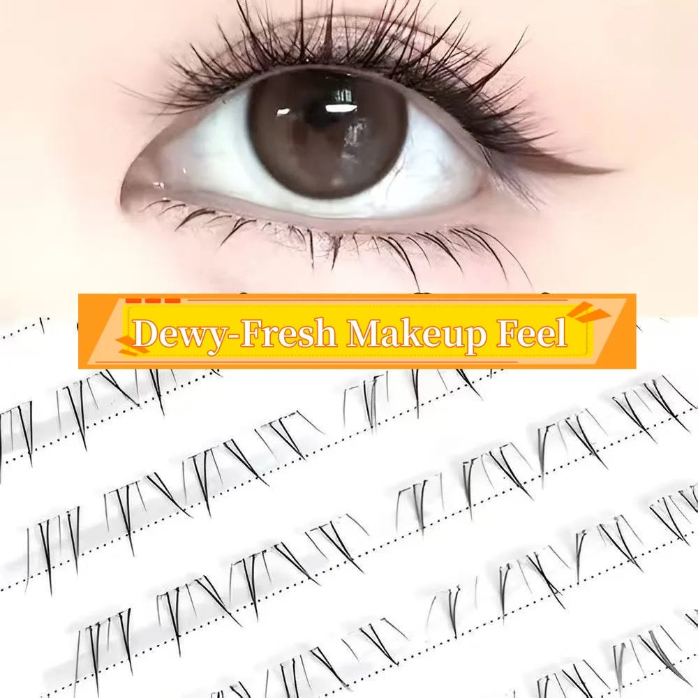 MIAOJIE 4-6mm No Glue False Eyelashes New Korean Style Lower Lashes
