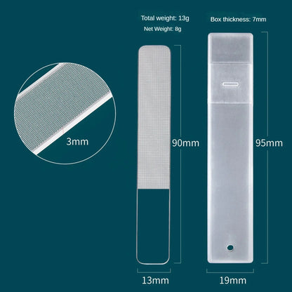 Transparent Nail File Nano Glass Nail Files Professional Sanding