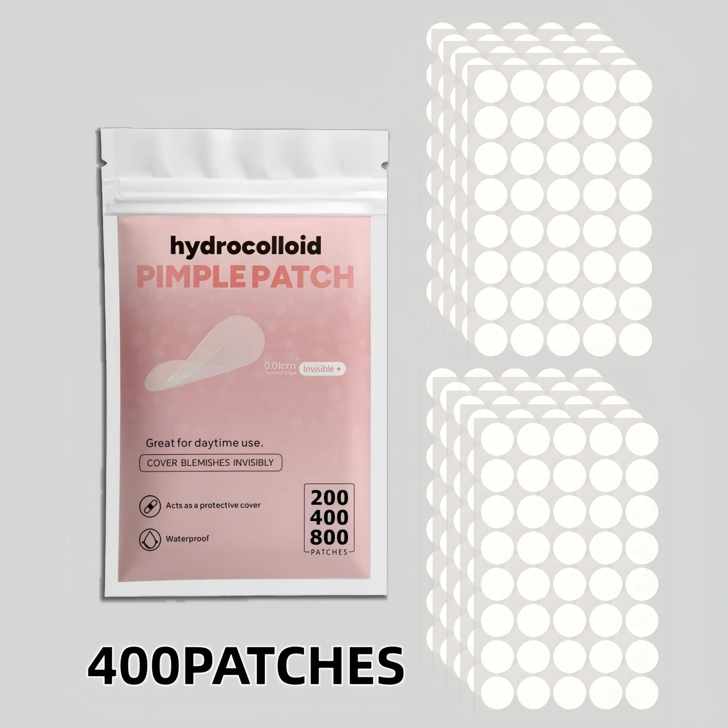 200/400/800pcs Invisible Clear Pimple Patch Set – Deep-Cleansing