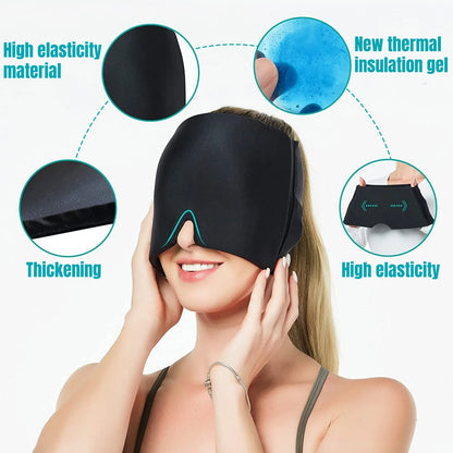 Migraine Relief Hat headache hat Gel Hot Cold Therapy Ice Cap For