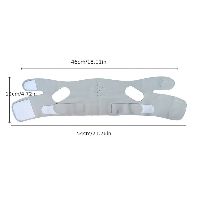 Graphene V-Shape Face Lift Band - Adjustable Double Chin Reducer,