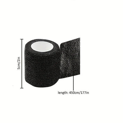 5/10/15/20 Black Tattoo Grip Bandage Cover Wraps Tapes Nonwoven