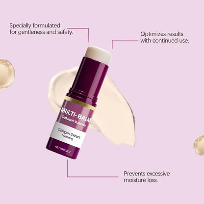 1/2/3PCS Calcium Volume Multi Balm Stick,Collagen Moisturing Stick