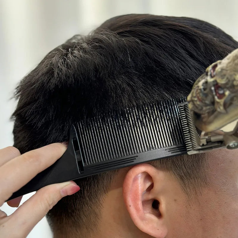 Barber Flat Top Haircut Comb Curved Hair Clipping Cutting Arced Comb