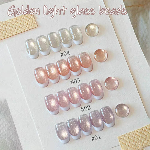 SHAKA 1-16pcs Flash Pure Lust Golden Light Heroine Cat Eye Gel Nail