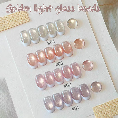 SHAKA 1-16pcs Flash Pure Lust Golden Light Heroine Cat Eye Gel Nail