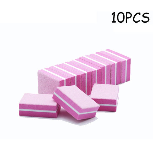 50Pc Professional Mini Nails Art buffer File 100/180 Sandpaper