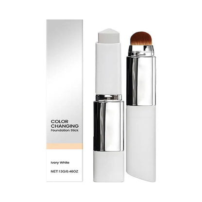 2-in-1 Color-Changing Foundation Stick Liquid Lightweight Moisturizing