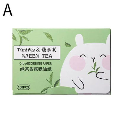 100Pcs new Face Oil Blotting Paper Protable Matting Face Wipes Facial