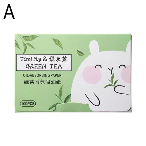 100Pcs new Face Oil Blotting Paper Protable Matting Face Wipes Facial