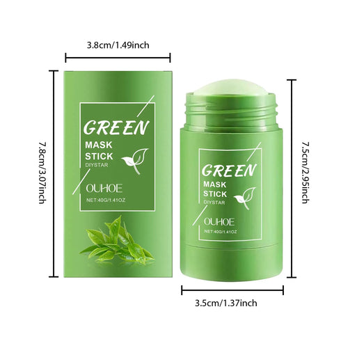 1~5PCS Green Tea Clay Stick For Face Green Mask Stick Smear Acne