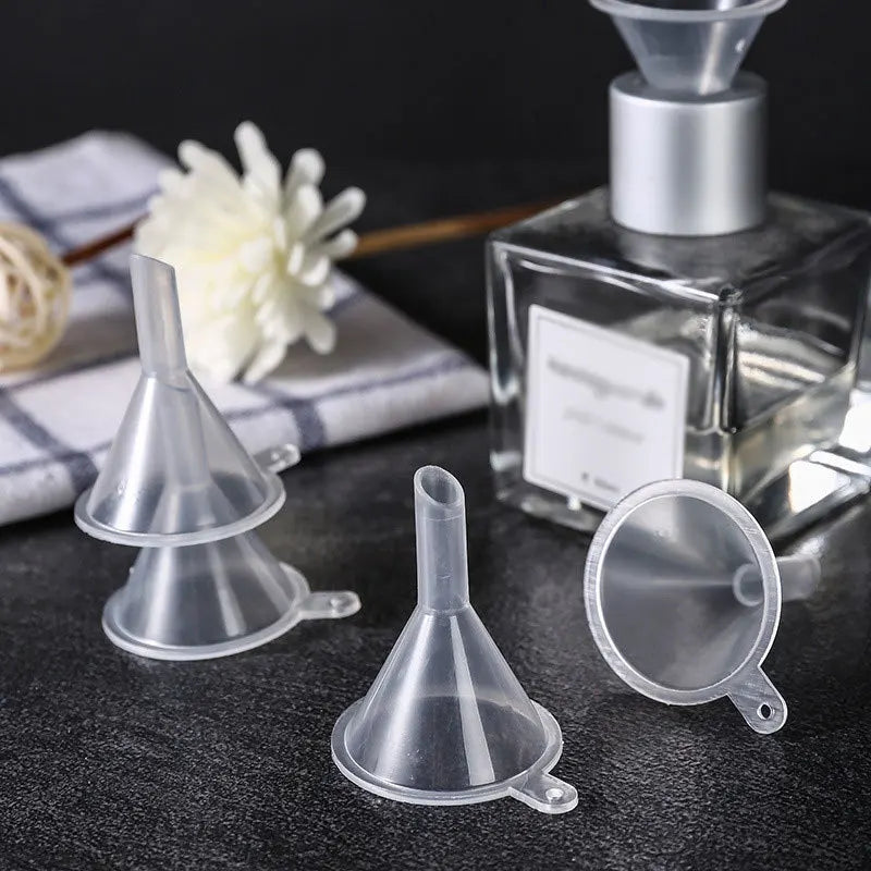 10Pcs Mini Funnel Filling Empty Bottle Packing Tool For Travel Plastic