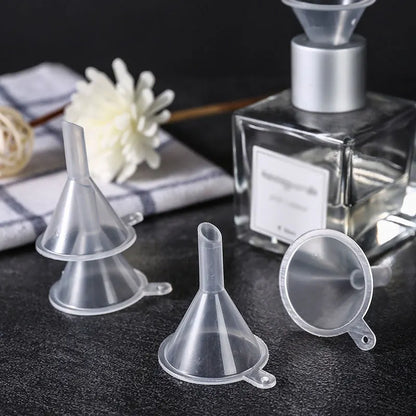 10Pcs Mini Funnel Filling Empty Bottle Packing Tool For Travel Plastic